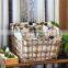 7 hand woven - pastoral style - straw - Storage Basket - Storage Basket - sundry basket - woven baskets woven basket