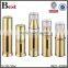 15ml / 30ml / 50ml gold aluminium airless bottle, airless pump bottle for lotion