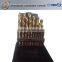 HSS Twist drill bit set straight shank drilling bits for aluminium alloy