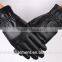 Genuine leather gloves black