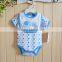 hot salling 100% cotton bule star cute elephant childrens clothes