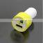 2015 High quality 5V 4.2A colorful Mini Dual USB Car Charger for mobile phone ,tablet