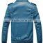 Men's leather collar fashion coat