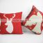 Throw decorative square plain pillow case wholesale home decor bed red cushions envelope