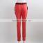 F5W30018 Red Cotton Knit Pants For Women