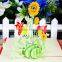 fancy beautiful sunflower handmade 3d pop up birthday greeting cards