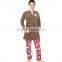 Kevince women polar fleece pyjamas set AOP heart 1000pcs up OEM factory directly