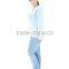 Kevince women polar fleece pyjamas set pajama blue flower 1000pcs up OEM factory directly