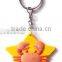 fashion made soft silicone keychain / custom keychain