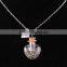 Handmade Unbreakable Heart wish drift bottle charms necklace dandelion seed bottle collar necklace