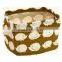 Small Cute Desktop Organizer Bag Case, Foldable Waterproof Printed Basket Basket