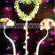 new product wedding flower stand candle holder with heart tpype for wedding decoration