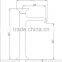 2015 New Design Square Counter Top Bathroom Faucet BCG1003