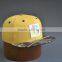 Hot Style Yellow Flat Brim Cap And Flat Cap Wholesale