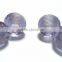 AAA Quality Purple Color Quartz Faceted Handmade Big Hole Round Ball Beads