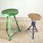 Factory PAINTED STOOL, INDUSTRIAL Vintage Bar Stool
