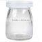 100ml Glass Pudding Container Puddding Jar With Plastic Lid