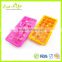Hight Quality FDA LFGB 21 Cavitites Mini Square Silicone Ice Cube Tray with Cover,Silicone Square Ice Tray