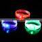 Hot Promotion Giveaways Led Flashing Led Silicone Festival Flashing Bracelet