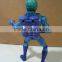 cartoon design pvc cool blue stand space monster action figure, custom cartoon style vinyl toy
