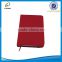 PU note book with ribbon bookmarker