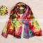 colorful silk scarf wholesale digital printing