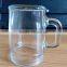 245ml glass beer mugs or milk mugs with handle