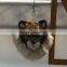 fox tail keychain synthetic fake fur