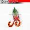 SGWF-33T artifical plastic floating soft frog resin kicking leg, 40mm/6g, VMC hook