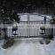 Custom height and colors steel main gate designs Electrostatic spraying