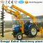 6m deepth hole digger hydraulic wheeled type