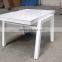 Outdoor Funiture White Aluminum Coffee Table