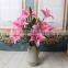 Handmade wedding decorative artificial flower nature touch lily