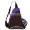 Fashion design custom single shoulder sling backpack with zipper pockets