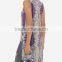 women's paisley printed soft stretch knit tabard