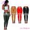 Sample free leisure pockets drawstring fabric sexy tight woman trousers