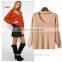 Wholesale winter V-neck women's turtleneck sweater 2016