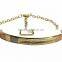 Indian Three Tone Plated Artificial Imitation Bangle Bracelet With Extension Chain