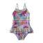 Red Baby Girl Swimwear One Piece With Hello Kitty Printing