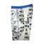 blue and white line design men board shorts
