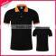 Women Knit Collars 65% Polyester 35% Cotton Pique Golf Polo Shirt