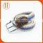 Fishbone style boys and girls woven elastic waistband canvas belt