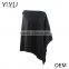 Custom fashion high quality ladies black cashmere pullover poncho sweater