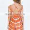 Perfect tie dye grid-patterned latest beach dress designs