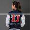 Customize Custom Made Ladies Women American Bomber Latest Girl Baseball School Fashion Uniforms College Letterman Varsity Jacket