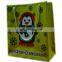 2017 led light up slogan customized paper bag with cmyk printing