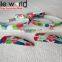 A Set of Hair Accessory Colors Printed Hair Clip and Rubber Elastic Hair Band
