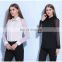 Black transparent fashion chiffon ladies blouse only sample design for blouses 2016 ladies tops from china