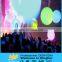 Lighted show/event inflatable throwing ball for performance