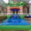 inflatable coconut tree slide with pool, inflatable play ground equipment